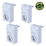 Kit 4 Aparelho Espantar Ratos Barata Insetos Repelente Ultra