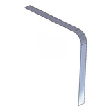 Kit 4 Apliques Inox Cinta Tanque Novo Actros 58x1130