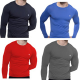 Kit 4 Blusa Térmica Unissex Proteção Pele Solar Uv Promoção