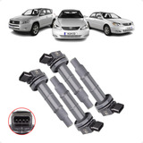 Kit 4 Bobina Ignição Toyota Rav4 2.4 16v 2004 A 2008