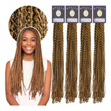 Kit 4 Cabelo Miojinho Lindas Trança Kanekalon Braids 