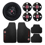 Kit 4 Calota Centrais + Tapete Fiorino 1986 1987 1988 A 2021