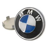 Kit 4 Calotinha Bmw C/ Emblema Azul Para Rodas Originais Bmw