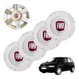 Kit 4 Calotinhas Centrais Roda Original Fiat Stilo Aro 15