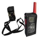 Kit 4 Capa Em Couro Rádio P Comunicador Motorola Modelo T210