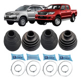 Kit 4 Coifas Lado Câmbio Roda Hilux Sw4 2.5 3.0 2006 A 2015