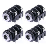Kit 4 Conector Plug Jack P10 Painel Pci Neutrik Nmj4hcd2