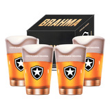 Kit 4 Copos Botafogo Original Brahma