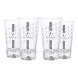 Kit 4 Copos P/ Whisky Johnnie Walker Diageo Oficial - 450ml