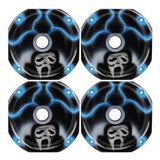 Kit 4 Corneta Curta Lc 14-50 Rosca Grafitada Pânico Azul