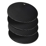 Kit 4 Descanso De Panela Protetor De Mesa Em Silicone 18cm