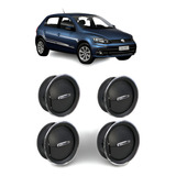 Kit 4 Difusor Saida Ar Gol Voyage G4 G5 G6 Botão Aro Cromado