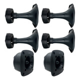 Kit 4 Driver Profissional 720w 4 Corneta Curta + 2 Tweeter