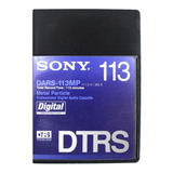 Kit 4 Fita Áudio Digital Hi8 Dtrs Sony Dars-113mp 113 Minuto