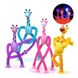 Kit 4 Girafas Estica Tubo Led Gruda Montessori Telescópio