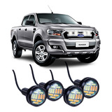 Kit 4 Led Grade Luz Âmbar Caminhonete Strada F250 Ranger S10