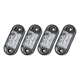 Kit 4 Luz Cortesia Prova D'água Led 12v 24v Barco Lancha Luz Branco