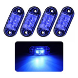Kit 4 Luz Cortesia Prova D'água Led 12v 24v Barco Lancha