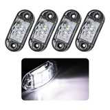 Kit 4 Luz Cortesia Prova D'água Led 12v 24v Barco Lancha