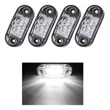 Kit 4 Luz Cortesia Prova D'água Led 12v 24v Barco Lancha