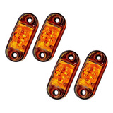 Kit 4 Luz Led Cortesia Prova D'água 12v 24v Barco Lancha