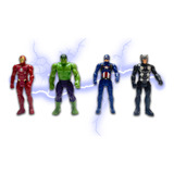 Kit 4 Mini Bonecos Figura De Ação Personagens Marvel Hasbro