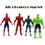 Kit 4 Mini Brinquedo Personagens Avengers Vingadores