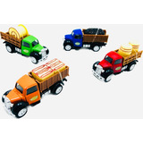 Kit 4 Miniaturas Caminhões Antigos Carga 1/64