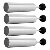 Kit 4 Modelador Para Espeto De Kafta Em Aluminio 13cm