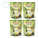Kit 4 Nectar Para Beija Flor Refil 400g Reino Das Aves