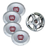 Kit 4 Peças Calota Tampa Meio Roda Stilo Abarth Aro 14 15 17