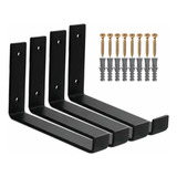 Kit 4 Peças Mão Francesa Invertida 20cm Ferro Resistente