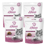Kit 4 Petisco Hana Castrado Gato Petisco Adulto 60g