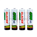 Kit 4 Pilhas Recarregáveis Aa 4700mah Longa Duração 