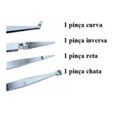 Kit 4 Pinças Em Aço Western Celulares,eletrônicos,costuraetc