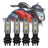 Kit 4 Pisca De Led Seta Da Cb Twister 250 Titan 160 Fan 160