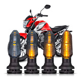Kit 4 Pisca Led Seta Sequencial Cb250 Twister Titan 160