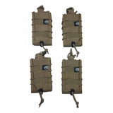 Kit 4 Porta Carregadores Fuzil Pvc 556-762 - Walle Tactical