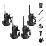 Kit 4 Radio Comunicador Baofeng 777s Profissional 16 Canais