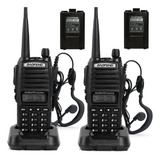 Kit 4 Rádio Ht Comunicador Baofeng Dual Band Uv82 Rádio