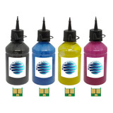 Kit 4 Refil Para Laserjet Pro 400 Color M451dw + Chips