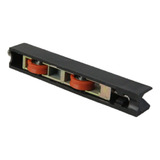 Kit 4 Roldanas Duplas Suprema P/ Portas Até 60kg Preto Gcm