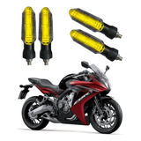 Kit 4 Setas Esportivas P53 Honda Cbr 650f 2013 2014 2015