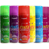 Kit 4 Spray Tinta Colorida Para Cabelo Infantil - Não Mancha