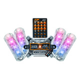 Kit 4 Strobo Led 6w Para Som Automotivo Ritmo Iluminação Ajk