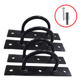 Kit 4 Suporte Trx Parede Teto Gancho Suspenso Argola Columpi