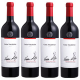 Kit 4 Un Vinho Casa Valduga Villa Lobos Cabernet Sauvignon
