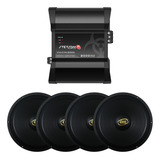 Kit 4 Woofer E-312 Lc 1600 Rms Modulo Stetsom Vulcan 2000