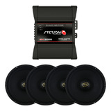 Kit 4 Woofer E-510 Lc 2000 Rms Modulo Stetsom Ex3000 Black