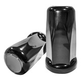 Kit 40 Capa Porca Belga Black 32-33mm Caminhões Ônibus Preta